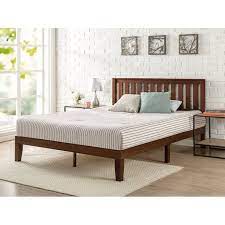 White wooden lightly used full bed. Zinus Vivek 37 Wood Platform Bed Frame With Headboard Full Walmart Com Walmart Com