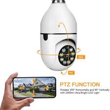 Ripley - FOCO CÁMARA ESPÍA SMART 360° DE SEGURIDAD WIFI VISIÓN NOCTURNA ALTAVOZ