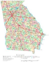 Printable Map Of Georgia State Ga Color Map Georgia Map Printable Maps Map