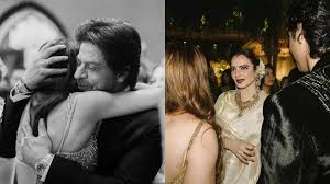 Shah Rukh Khan gives Alanna Panday a tight hug, Rekha chats with newlywed  in UNSEEN pics from wedding reception, Celebrity News | Zoom TV