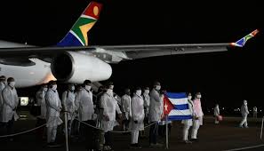 President cyril ramaphosa of south africa has arrived in maputo, the republic of mozambique, to participate in the extraordinary summit of the southern african development community (sadc). President Ramaphosa Welcomes Cuban Doctors To South Africa Cebrafrica