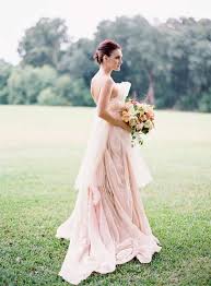 Pink lace over a white tulle overlay gives you best of both worlds. 30 Gorgeous Wedding Dresses That Are Not White Wedpics Blog