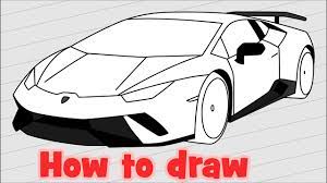 Zie ook kleurplaat auto mooi kleurboek kleurplaat peuters app voor iphone ipad en ipod touch in het onderwerp geniet van coloring the world. How To Draw Lamborghini Huracan Performante Youtube