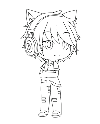 The kid just directs his emotions outward and makes his own world more. Cat Boy Is Wearing Headphone Coloring Pages Gacha Life Coloring Pages Coloring Pages For Kids And Adults
