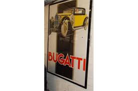 Paris along the left edge. Full Size Re Edition Of The Art Deco Bugatti Poster By Rene Vincent C 1960s 70s V G C 40 X 2