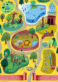 Zoo Art Print By Ilana Exelby Zoo Art Zoo Project Zoo Drawing