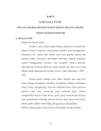 Dakwah stain purwokerto komunika issn: 22 Bab Ii Kerangka Teori Desain Grafis Konsep Dakwah