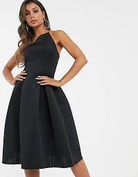 Entdecken sie jetzt online bei asos mode in vielen größen und stilen. Asos Design Vestito Da Cerimonia Midi Allacciato Al Collo Asimmetrico Asos