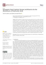 PDF) Synergistic Dual Catalytic System and Kinetics for the Alcoholysis of  Poly(Lactic Acid)