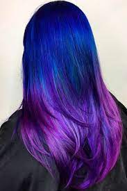 Best Purple And Blue Hair Looks Hair Styles Blue Ombre Hair Ombre Hair Color