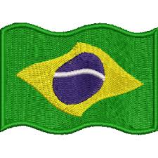 A bandeira do brasil (coñecida co sobrenome de auriverde) está formada por un rectángulo verde de proporción 7:10. Patch Bandeira Do Brasil Tremulando 5x7cm Cod Bdp75