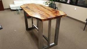 Counter Height Live Edge Table Live Edge Table Table Kitchen Table