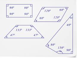 Find the missing measure if three of the four angle measures in quadrilateral abcd are 50, 60, and 150. Understanding The Angle Measures Of Quadrilaterals Ck 12 Foundation