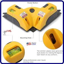 635nm Laser Line Projection Square Level Right Angle 90 Degree Measure Tool Unbranded Angle Measuring Tool Laser Levels Construction Tools