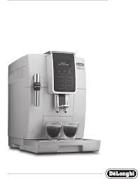 Conveniently brew from your phone directly to your dinamica plus with the de'longhi coffee link app. Manual Delonghi Dinamica Ecam 350 35 Page 1 Of 24 English