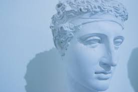 Copia in Gesso Dell'antica Statua Di Venus De Milo in Tono Pastello Per  Artisti Su Sfondo Blu Rosa. Gesso Immagine Stock