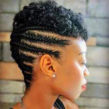 Short Natural Updo With Side Cornrows Natural Hair Pictures Hair Styles Natural Hair Twists