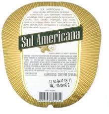 Sul americana is an american beer, it has an alcohol content of 5%. Drinkenetiket Sul Americana Pilsen Cervejaria Sankt Gallen Brasilie Col Br Beer 000273