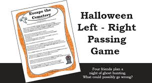 Halloween Left Right Game Escape The Cemetery Fun Halloween Party Games Halloween Party Kids Halloween Games Adults