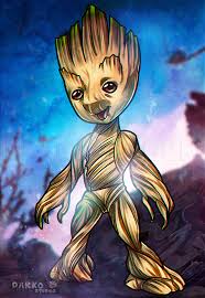Sketch lightly at first so that it's easy to erase if you make a mistake. Drawing Baby Groot Step By Step Drawing Guide By Dawn Dragoart Com