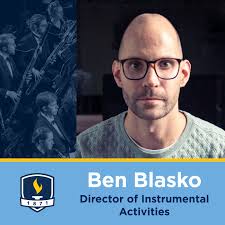 We are delighted to welcome Dr. Ben Blasko to Bethel University (MN)  starting next Fall! Dr. Ben Blasko is associate professor of music,  director of instrumental studies, and director of the Wind