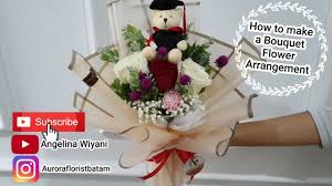 Karena semua pembelian berdasarkan online biasa di akses melalui. Cara Merangkai Bunga Buket How To Make A Bouquet Of Flowers Aurora Florist Youtube