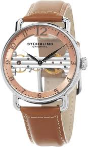 Stuhrling Original Men S Bridge Mechanical Watch 42mm Best Watches For Men Skeleton Watches Luxury Watches For Men