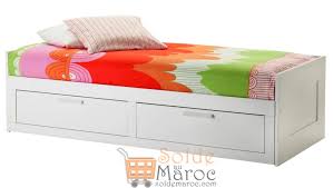Avec les lits évolutifs pour bébés, les possibilités de rangement sont intégrées. Soldes Ikea Maroc Cadre Lit D Appoint Avec 2 Tiroirs Brimnes 1995dhs