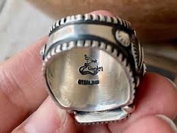 Navajo Delbert Gordon Rare Spiderweb Turquoise Ring Size 9.5, Heavy 32g  Native American Jewelry