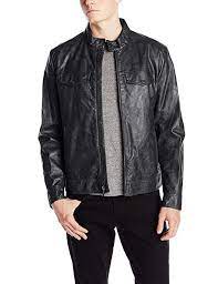 Kenneth Cole Reaction Men S Marble Faux Leather Moto Jacket Review Black Leather Jacket Men Leather Jacket Faux Leather Moto Jacket