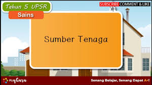 Tahun 5 unit 5 : Tahun 5 Sains Upsr Sumber Tenaga Youtube