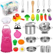 We did not find results for: Amazon Com 30pcs Kids Kitchen Pretend Play Toys Toy Kitchen Set With Stainless Steel Cooking Utensils Cookware Pots And Pans Set Healthy Vegetables Knife Little Chef For Toddlers Children Boys Girls