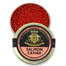 .pink salmon roe (alaskan) caviar is commonly used in high end restaurants because of the richest taste and distinctly bigger, gorgeous, succulent roe grain. Salmon Roe House Of Caviar And Fine Foods Online Store