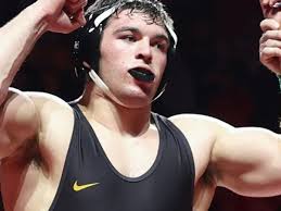 Former Hononegah state champion wrestler Tony Cassioppi in the  quarterfinals of NCAA championships