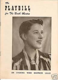 1953 PLAYBILL Evening Beatrice Lillie BOOTH THEATRE NY