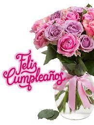 Pink Rose Happy Birthday Card In Spanish Feliz Cumpleanos Birthday Greeting Cards By Davia Happy Birthday Cards Happy Birthday Pictures Happy Birthday Balloons