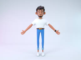 3d character cool guy heetch 3d character character modeling simple character