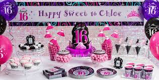 Sweet 16 Sparkle Party Supplies Sweet 16 Birthday Party City Sweet 16 Birthday Party 16th Birthday Party 16th Birthday