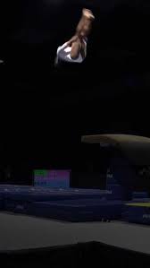 Biles appeared to slip and nearly landed on her knees trying to land. Qyudodzv 7qo0m