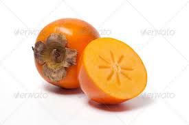Whole And Half Sharon Fruit Sharon Fruit Persimmons Fruit