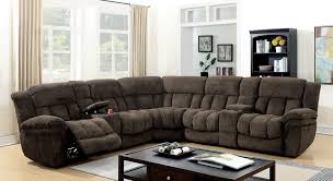 Irene Brown Sectional Sofa Brown Sectional Sofa Sectional Sofa With Recliner Reclining Sectional