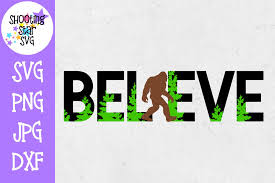 This free svg cut file is compatible with the cricut, silhouette cameo, and other craft cutters. Believe With Bigfoot Sasquatch Svg Outdoors Svg 261379 Cut Files Design Bundles