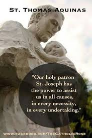 Our Holy Patron St Joseph Has The Power To Assist Us In All Causes In Every Necessity In Every Undert Saint Thomas Aquinas Catholic Prayers Catholic Faith