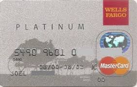 Yes, you read it right. Bank Card Wells Fargo Wells Fargo United States Of America Col Us Mc 0210