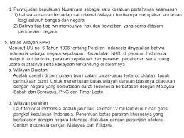 Wawasan nusantara adalah cara pandang bangsa indonesia terhadap rakyat, bangsa, dan wilayah negara kesatuan republik indonesia yang meliputi darat, laut, dan udara di atasnya sebagai satu kesatuan politik, ekonomi, sosial, budaya dan pertahanan keamanan. Wawasan Nusantara Pengertian Ppt Download
