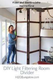 To build your own room divider. Make A Folding Screen Room Divider H2obungalow