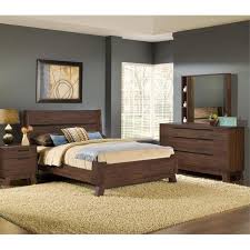 Portland Walnut 6 Piece Queen Bedroom Set California King Bedroom Sets Discount Bedroom Furniture Bedroom Set