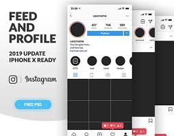 Free Instagram Feed Profile Screen Psd Ui 2016 On Behance Download for use on the web for free.