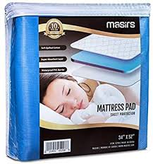 Amazon Com Mattress Pad Sheet Protector Soft Quilted Cotton With A Waterproof Layer To Protect Your Mattress And In 2020 Mattress Pads Mattress Pad Sheet Protector