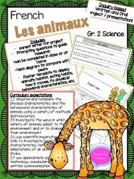 French Grade 2 Science Animal Research Project And Presentation Les Animaux In 2020 Research Projects Grade 2 Science Language Learning Apps